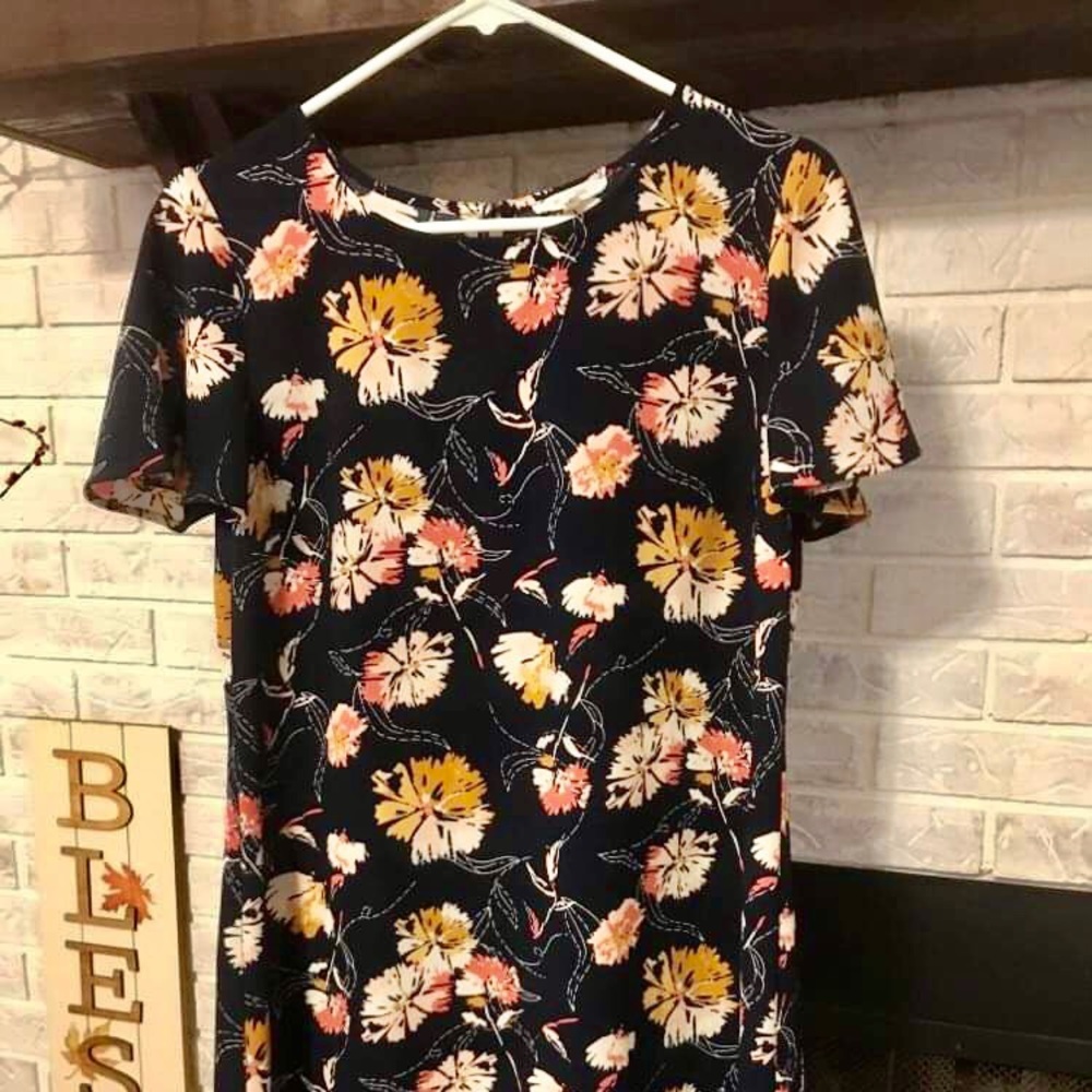 Maurices Navy Floral Dress Size Small